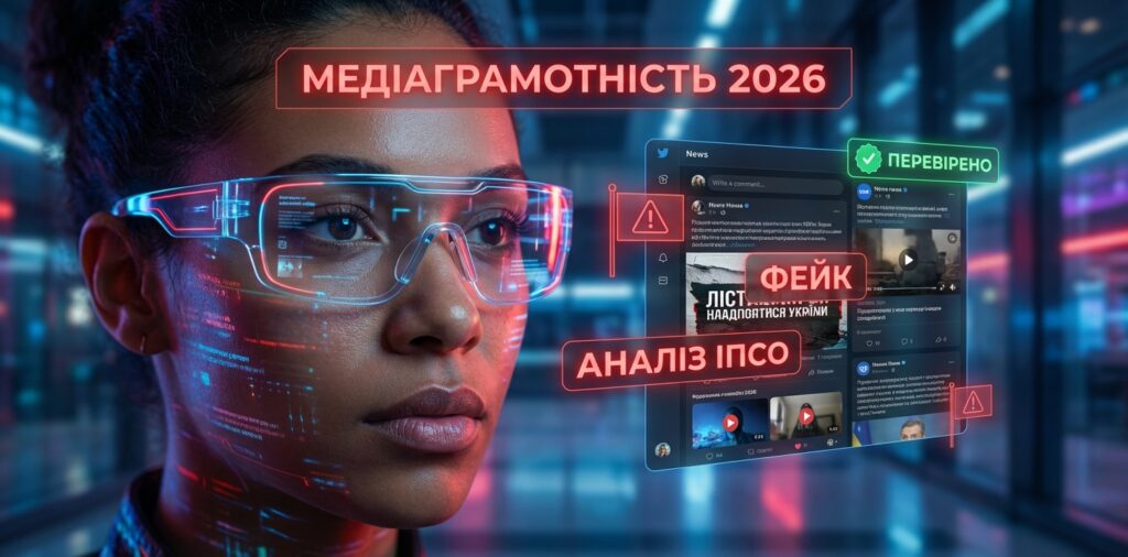 Інфографіка: медіаграмотність у 2026 році — захист від фейків, ІПСО та маніпуляцій
